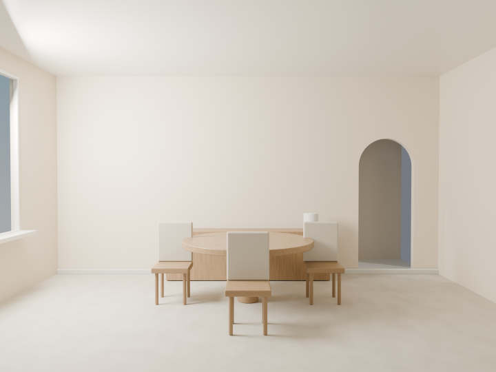 Round Table Dining Nook, an original simulated room