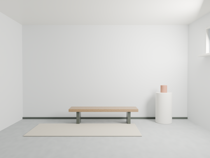 Gallery Bench Room, an original simulated room
